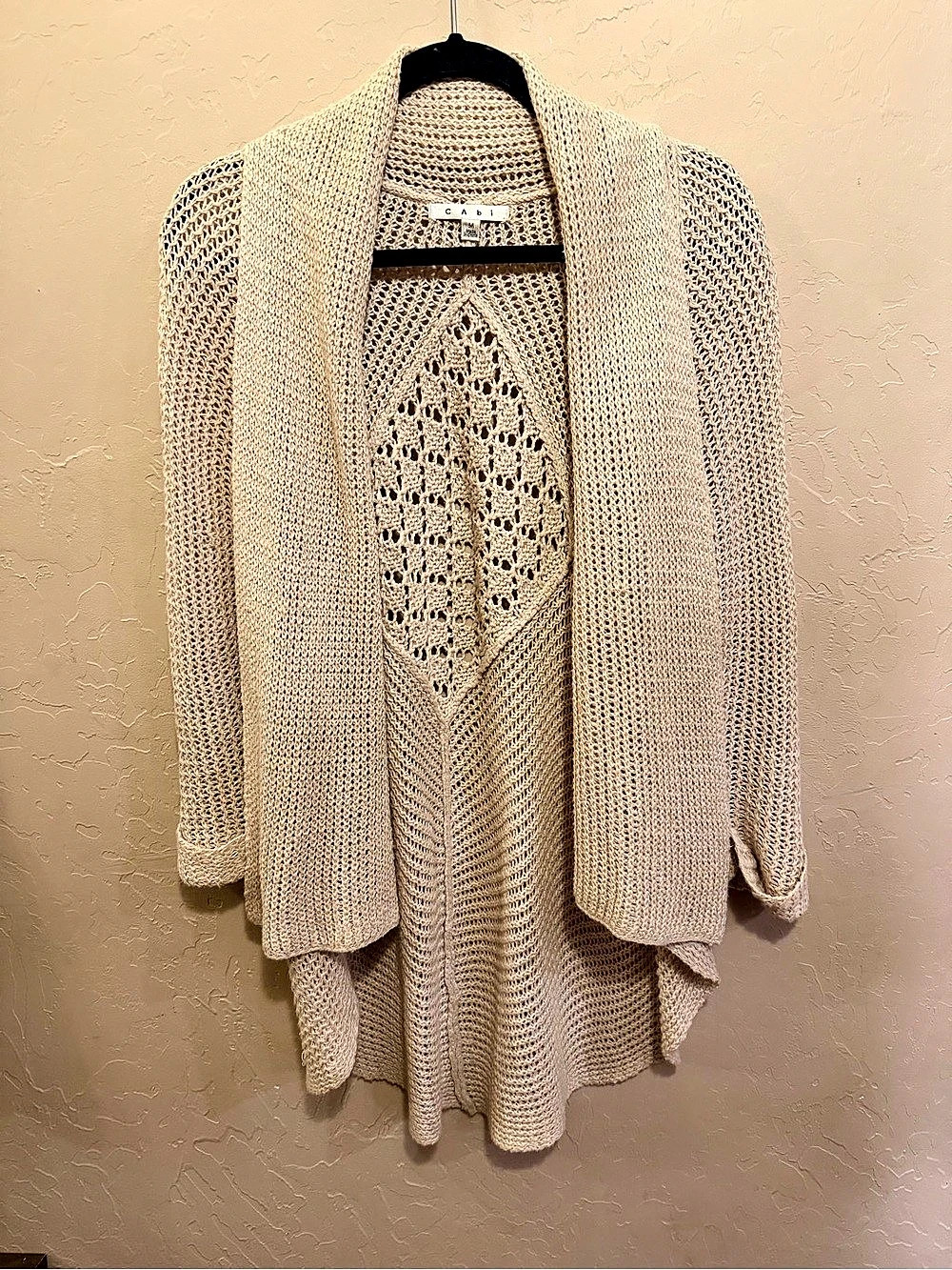 CAbi Open Front Cardigan Knit Cardigan Size Medium